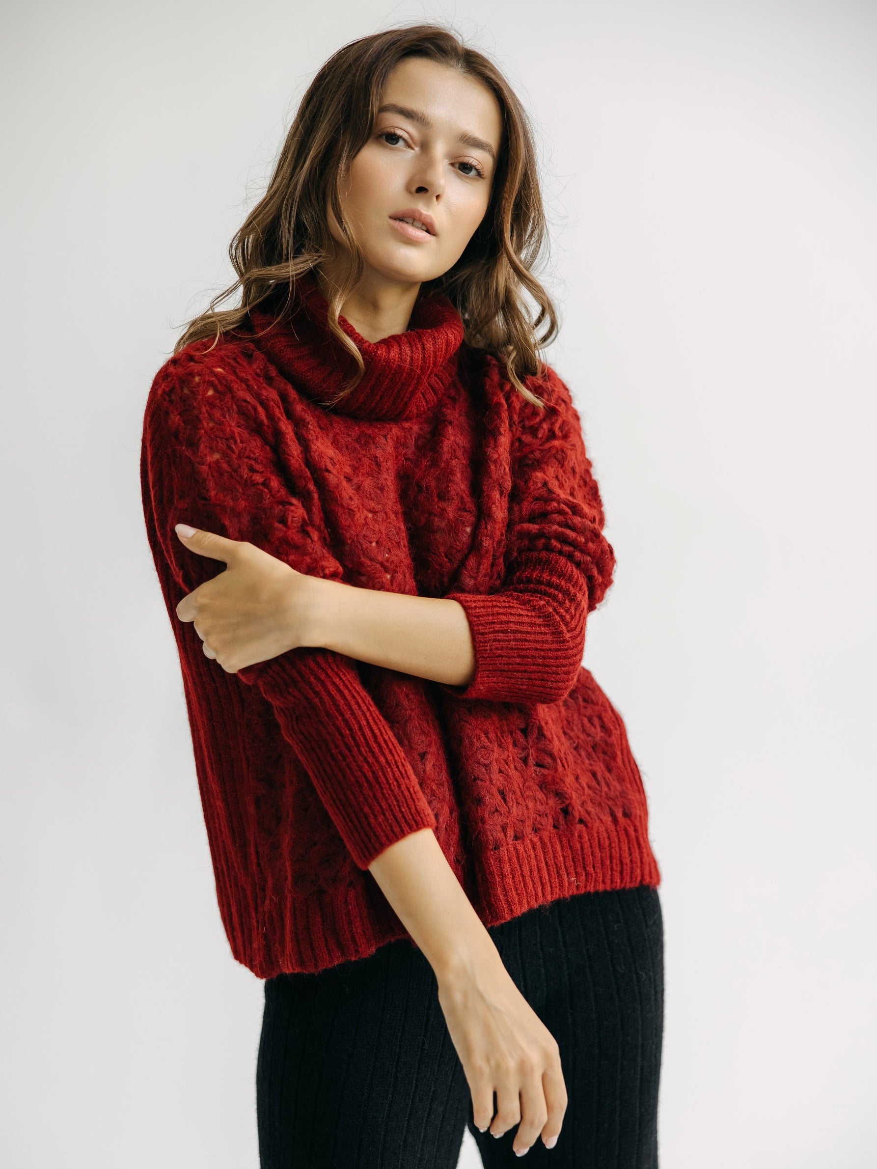 Pull Jasmin col roulé