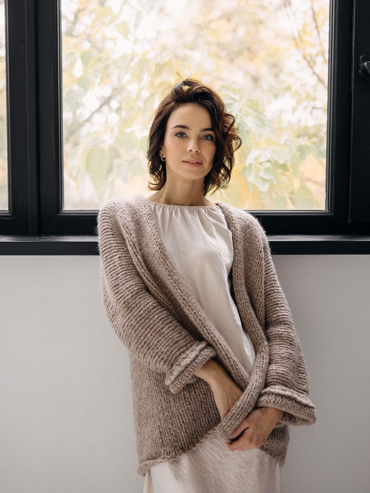 Consuelo marron clair – vue de face – ITA-ITO Knitwear